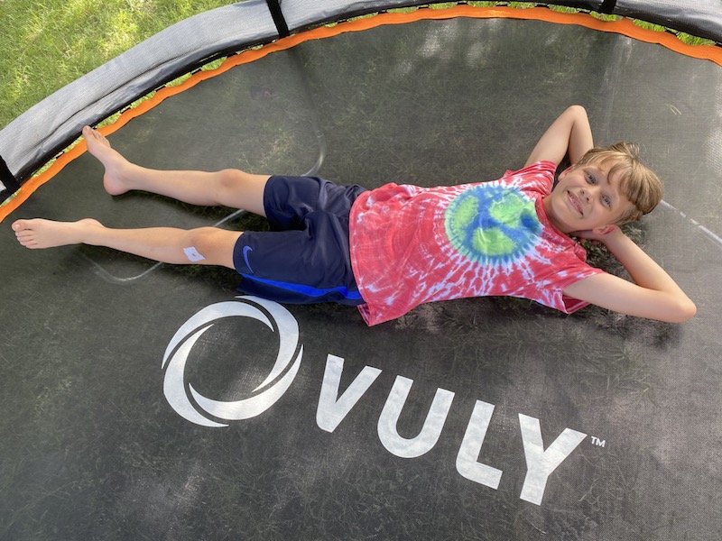 image - ned on tramp with vuly logo