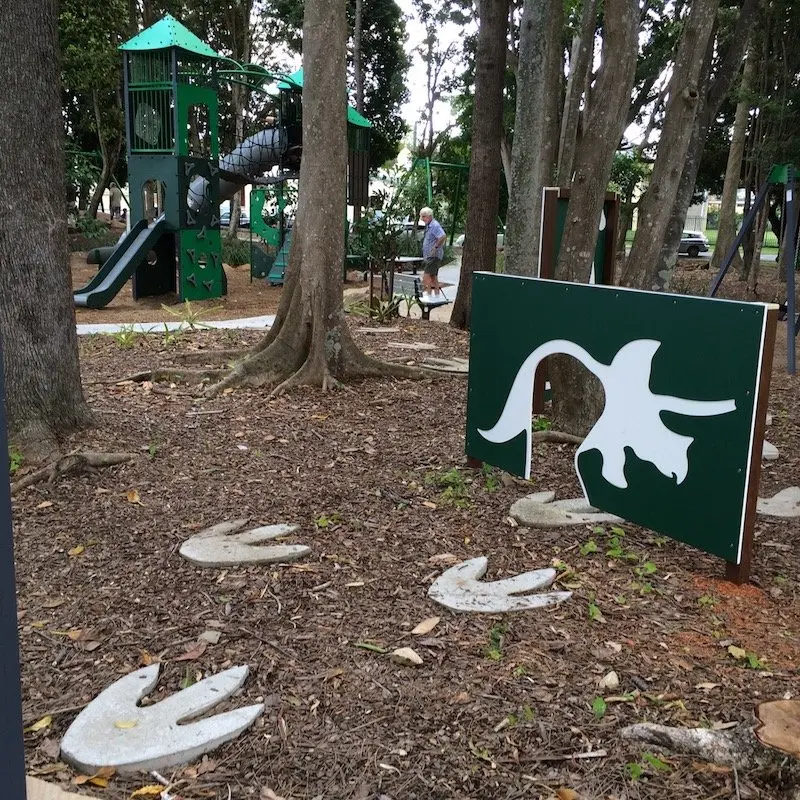 knox park murwillumbah playground dinosaurs pic