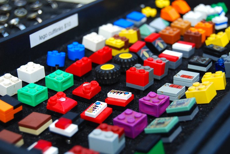 renegade craft fair lego cufflinks by nick amoscato