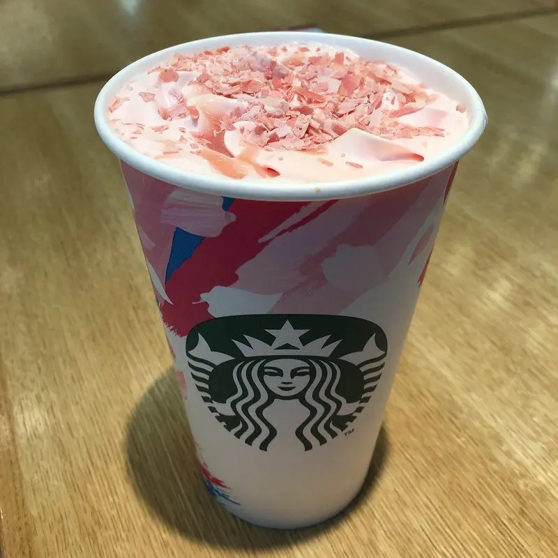 starbucks sakura drink by bryan