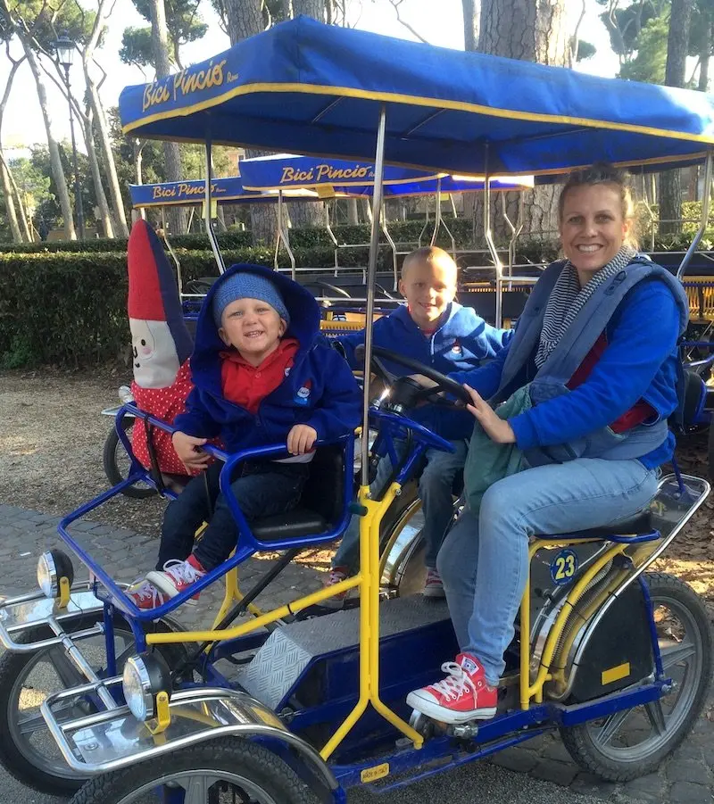 villa borghese rome bike rental 800