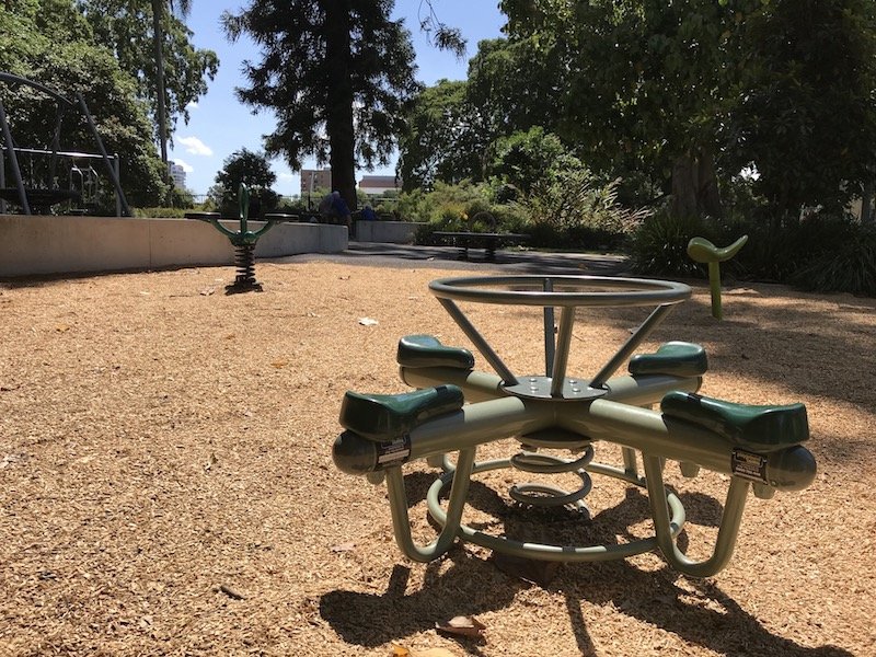 brisbane botanic garden playground seesaw pic