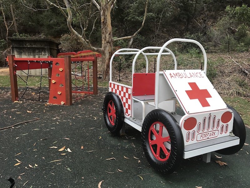 photo - Brightmore Reserve Kids Bike Park_ambulance play 