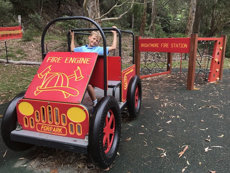 photo - Brightmore Reserve Kids Bike Park_fire engine play 