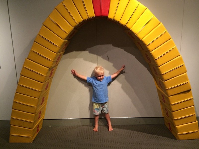 photo - brisbane science centre bridge with blocks