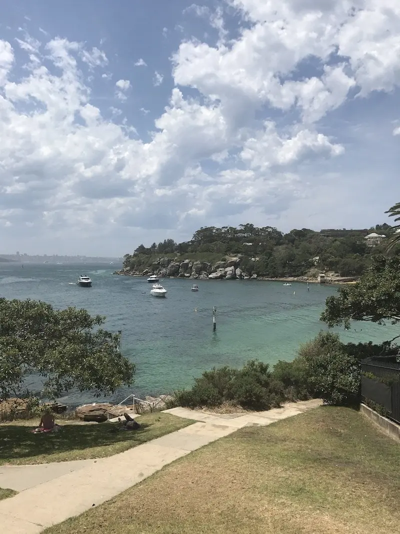 photo - camp cove beach entrance from car park