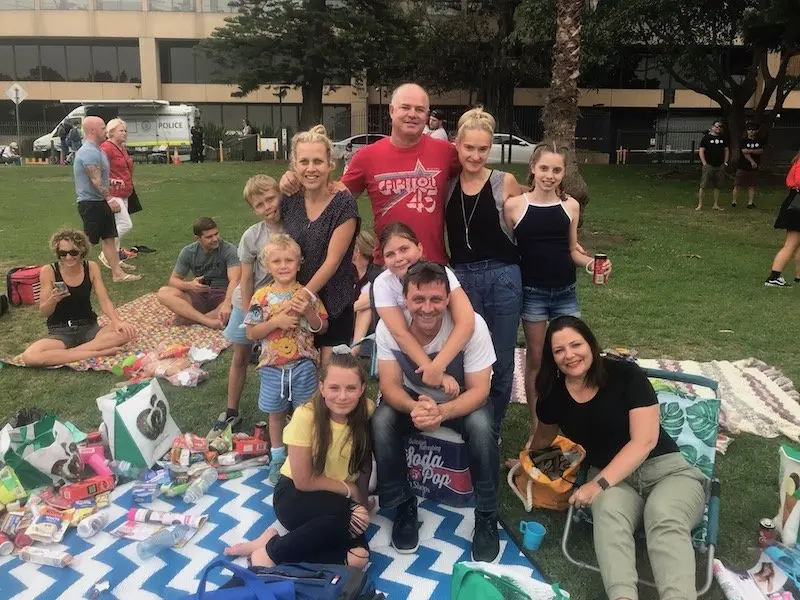 photo - christmas carols in the domain family pic