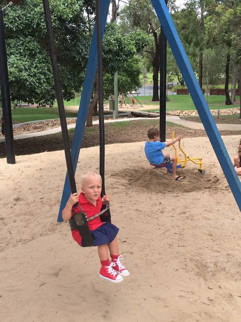 photo - funderwood hollow playground swings and diggers