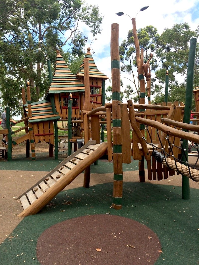 photo - funderwood hollow playground timber fairy fort