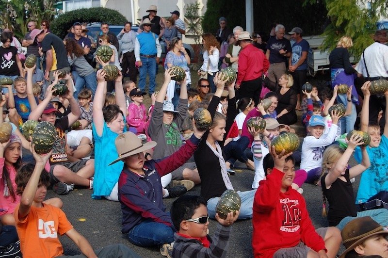 photo - goomeri pumpkin festival race line up view