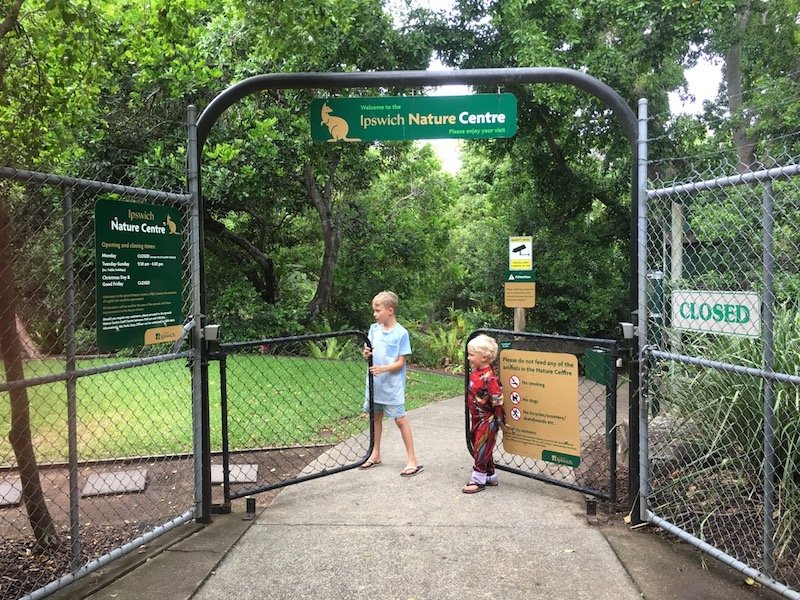 photo - ipswich nature centre entrance gates