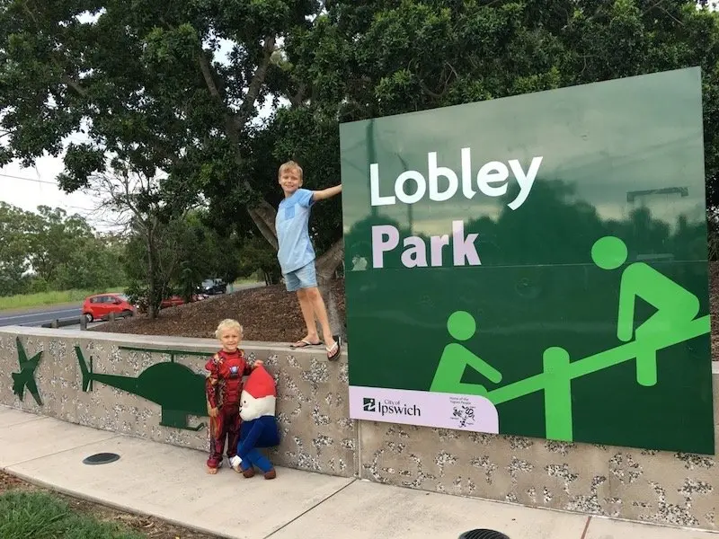 photo - lobley park ipswich sign at entrance