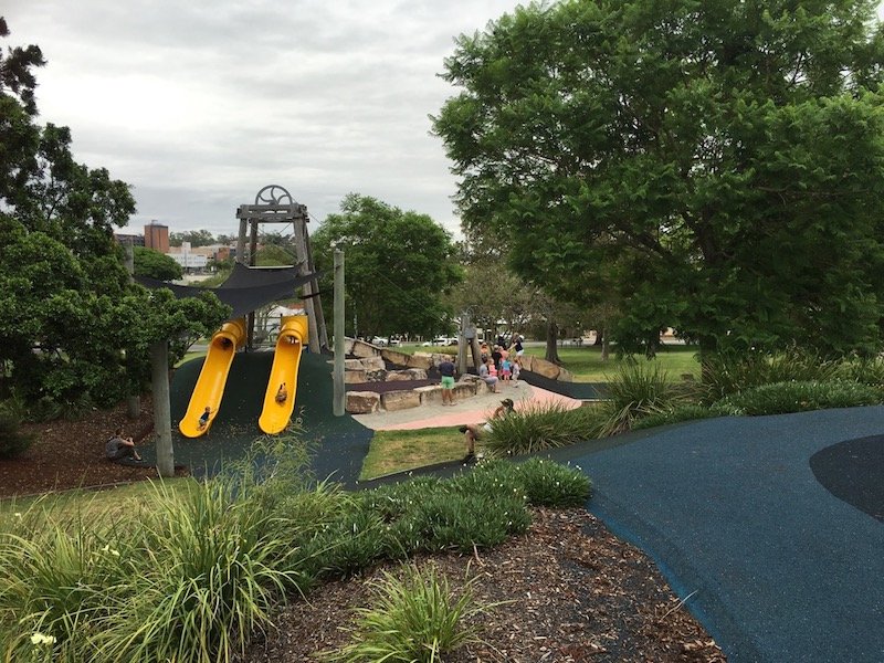 photo - queens park playground slides