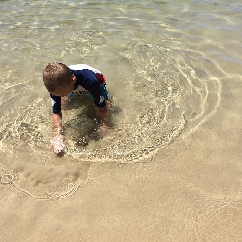 photo - tallebudgera beach gold coast clear water