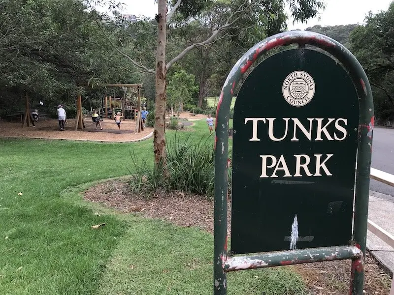 photo - tunks park sign