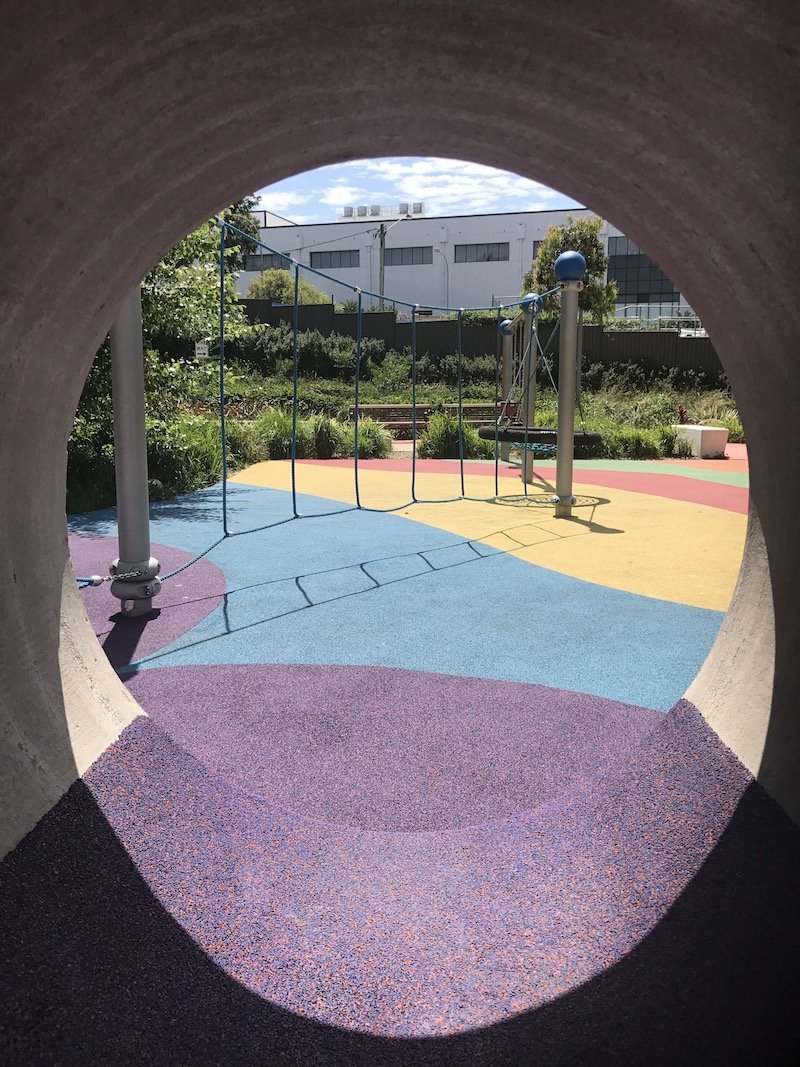 photo - wulaba park playground tunnel to outside