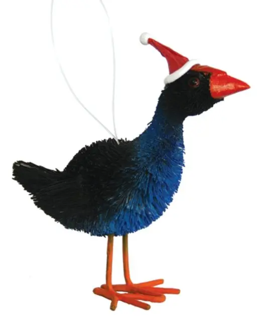 image- pukeko christmas ornament