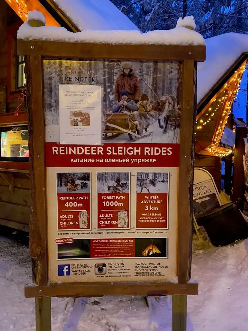 Image - reindeer ride rovaniemi poster