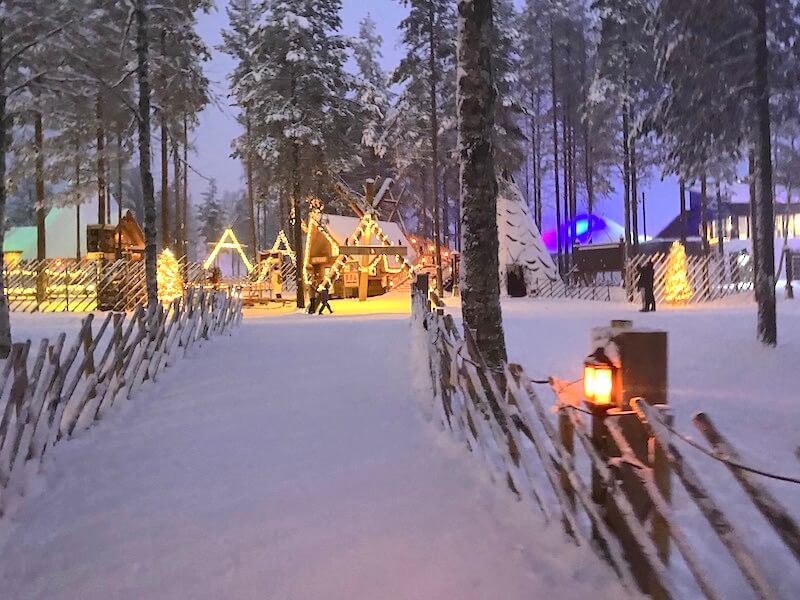 Image - reindeer ride rovaniemi road to santa claus Image - reindeer