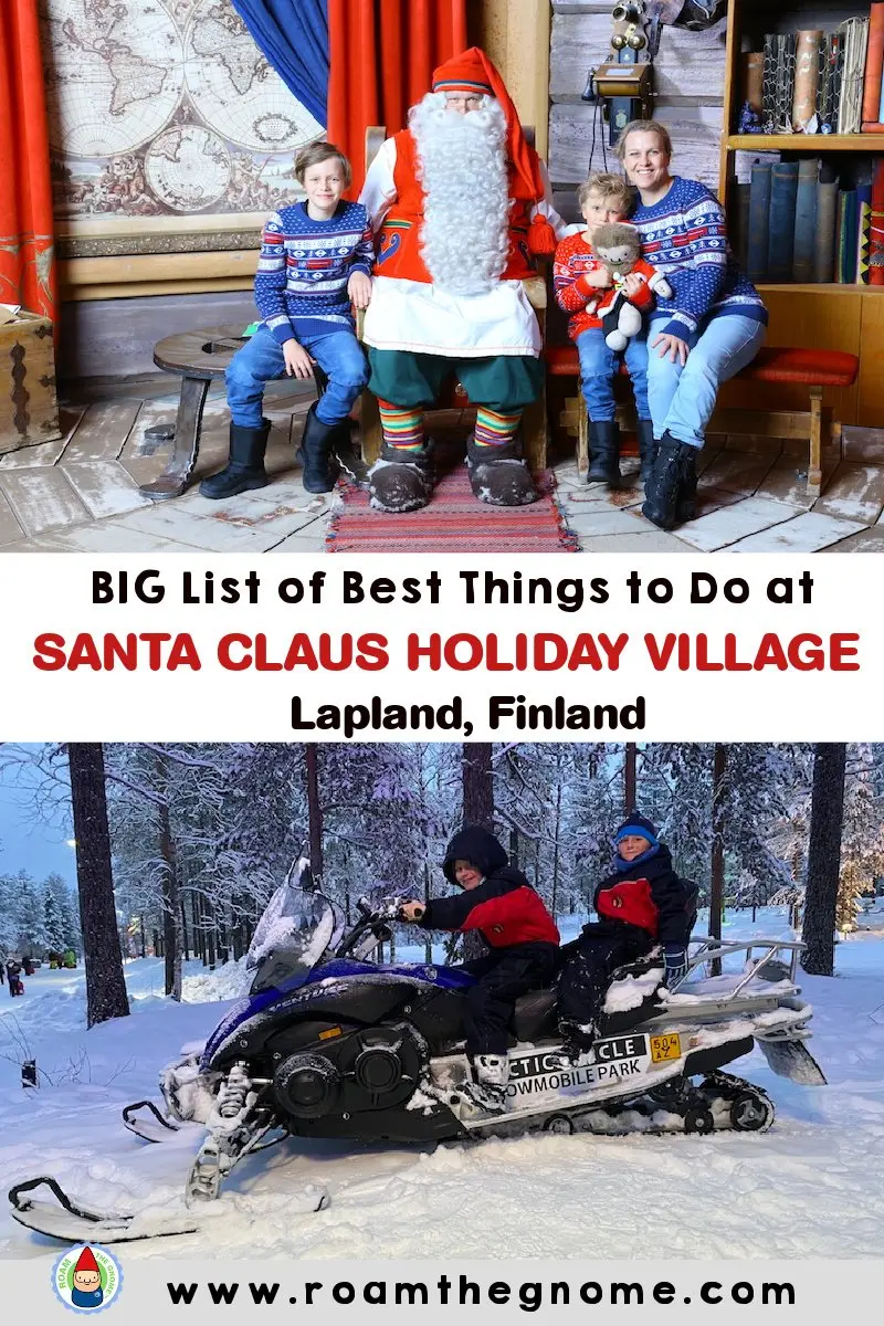 PIN best things to do at santa claus holiday village