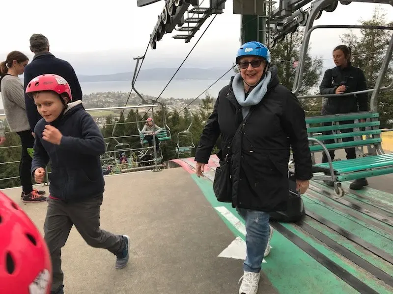 Photo - Skyline Rotorua Luge chairlift top