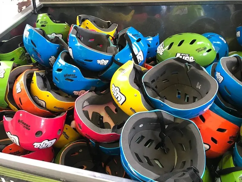 Photo - Skyline Rotorua Luge helmets