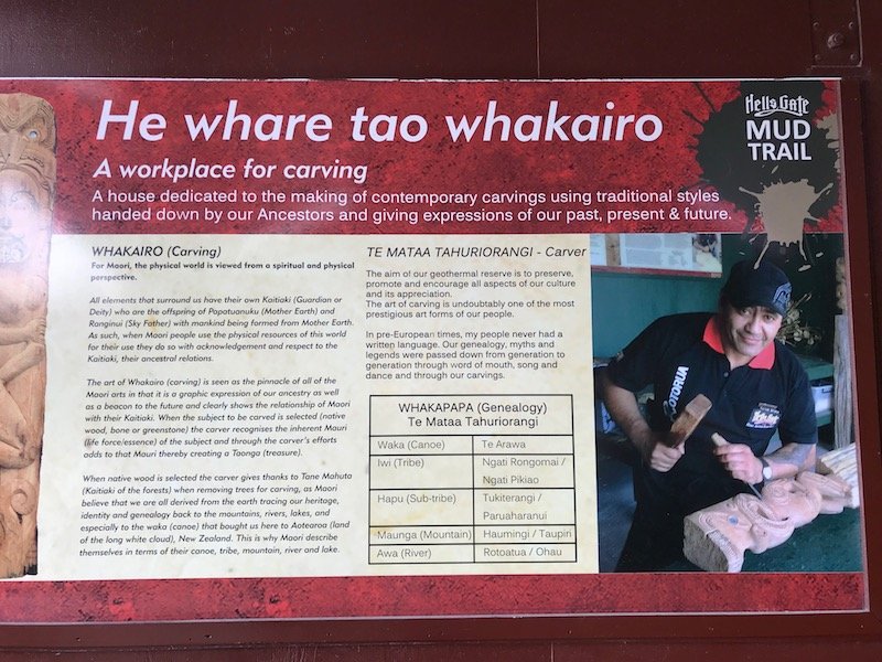 Photo- maori carving sign