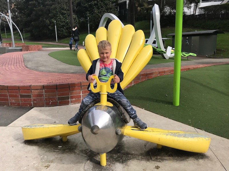 Photo - myers park playground bird sculpture