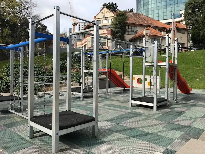 Photo - myers park playground climbing frames