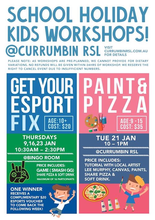 currumbin rsl workshops