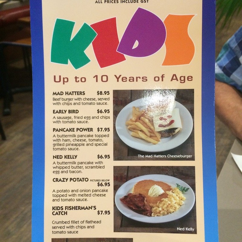 image - pancakes on the rocks kids menu