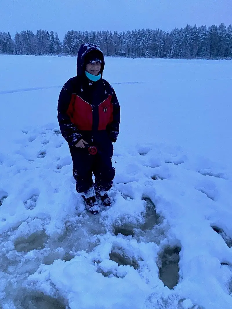 image - santa fun day ice fishing