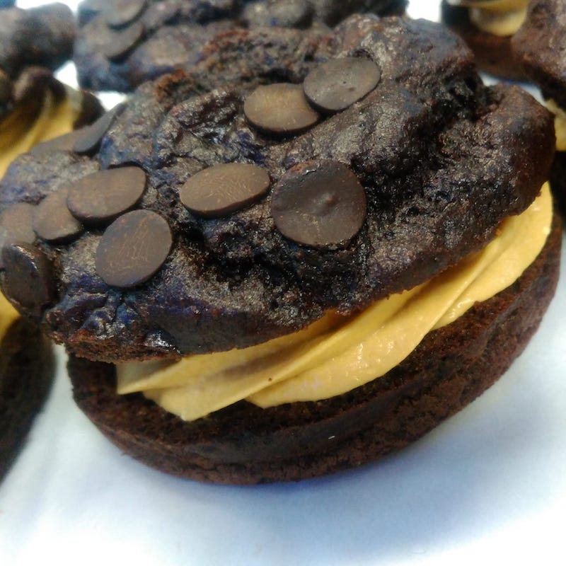 keto double choc peanut butter donut by ciccio