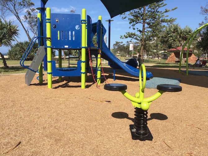 kirra beach playground view pic