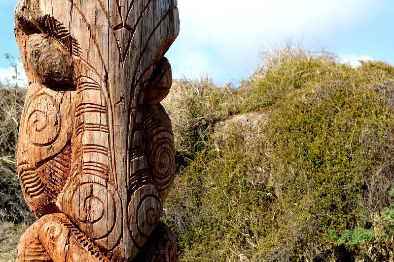 moai detail -maori totem by sarah rose 