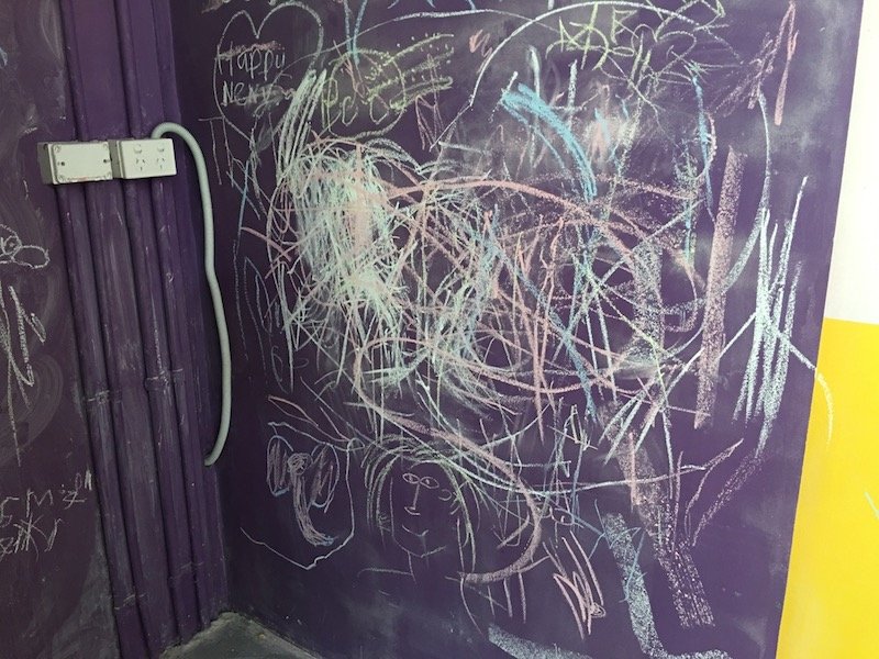 photo - big top playhouse chalkboard