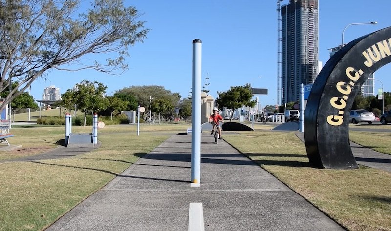 photo - kids bike tracks gold coast path