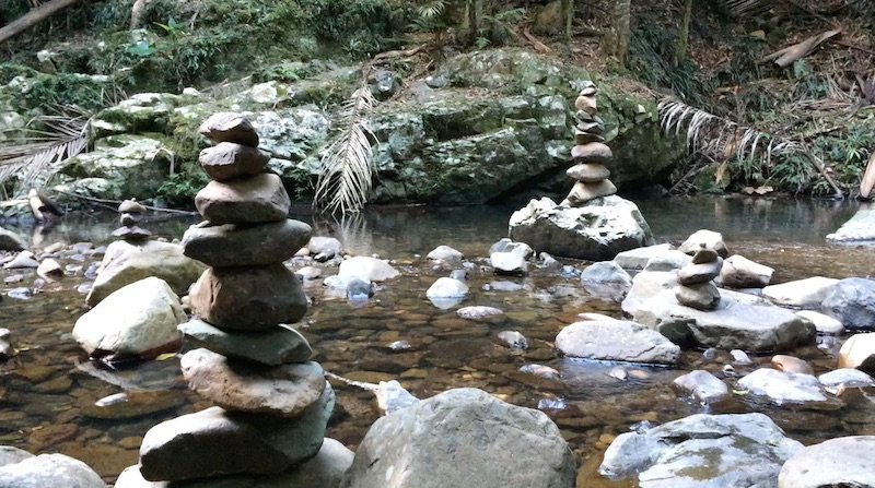 photo - mt cougal national park rock towers