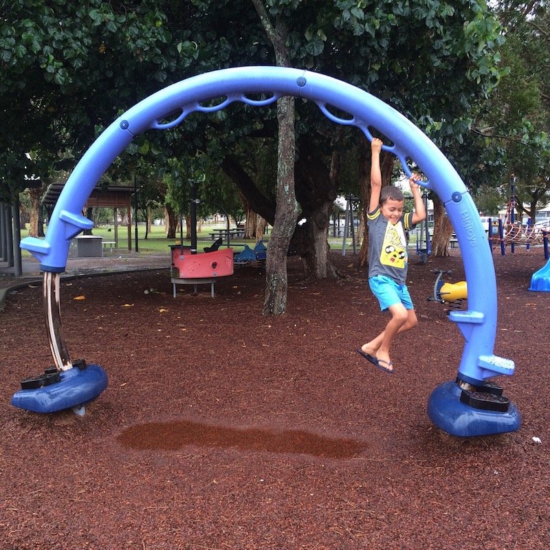 photo - paradise point park monkey bars