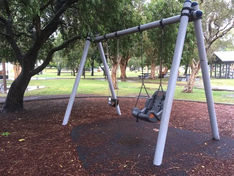 photo - paradise point playground all abilities swing