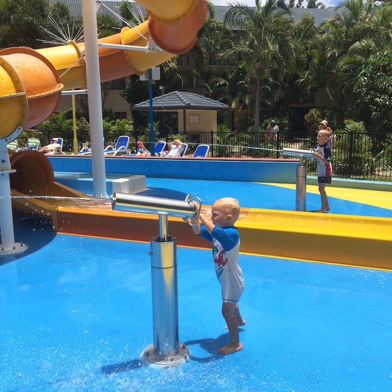 photo - turtle beach resort gold coast splash pad water gun