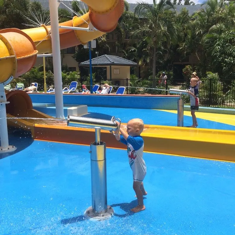 photo - turtle beach resort gold coast splash pad water gun