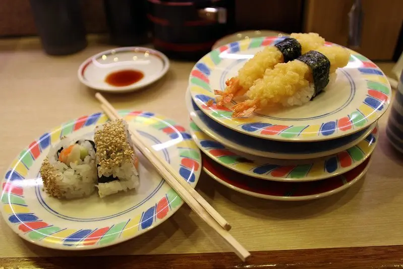 sushi train plates by bex walton 