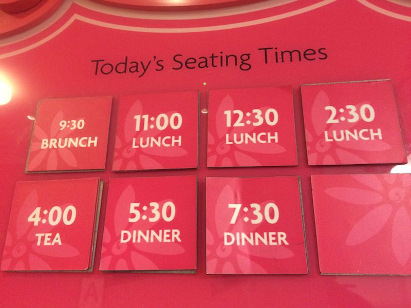 image - american girl cafe seating times