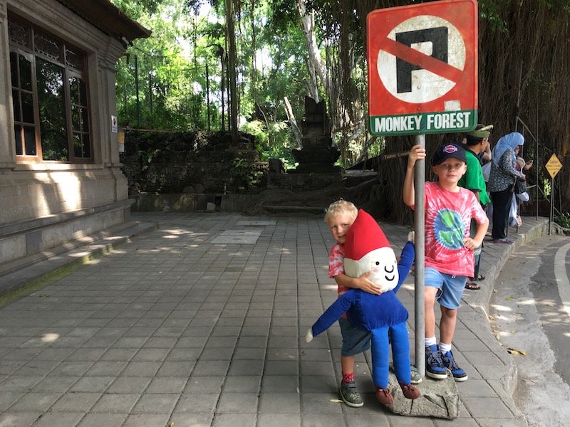 image - bali monkey forest ubud sign