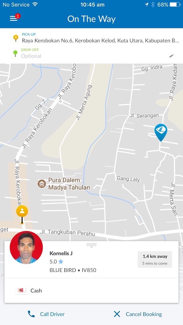 image - bluebird taxi bali app pic