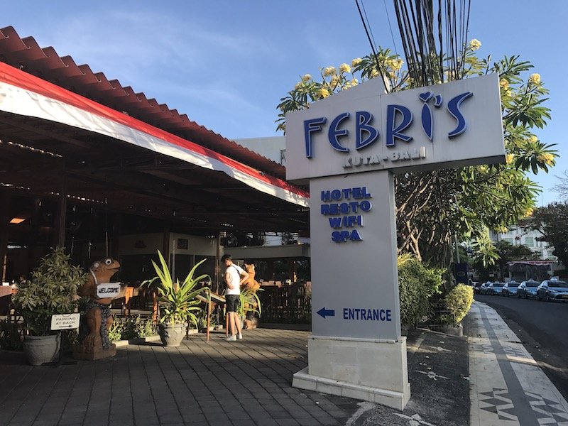 image - febris Spa entrance sign out front