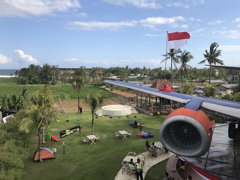 image - keramas aero park bali view from plane