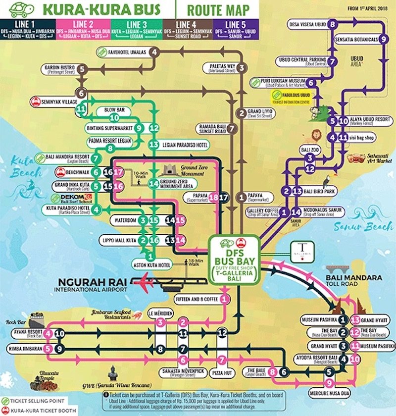 image - kura kura bus map 