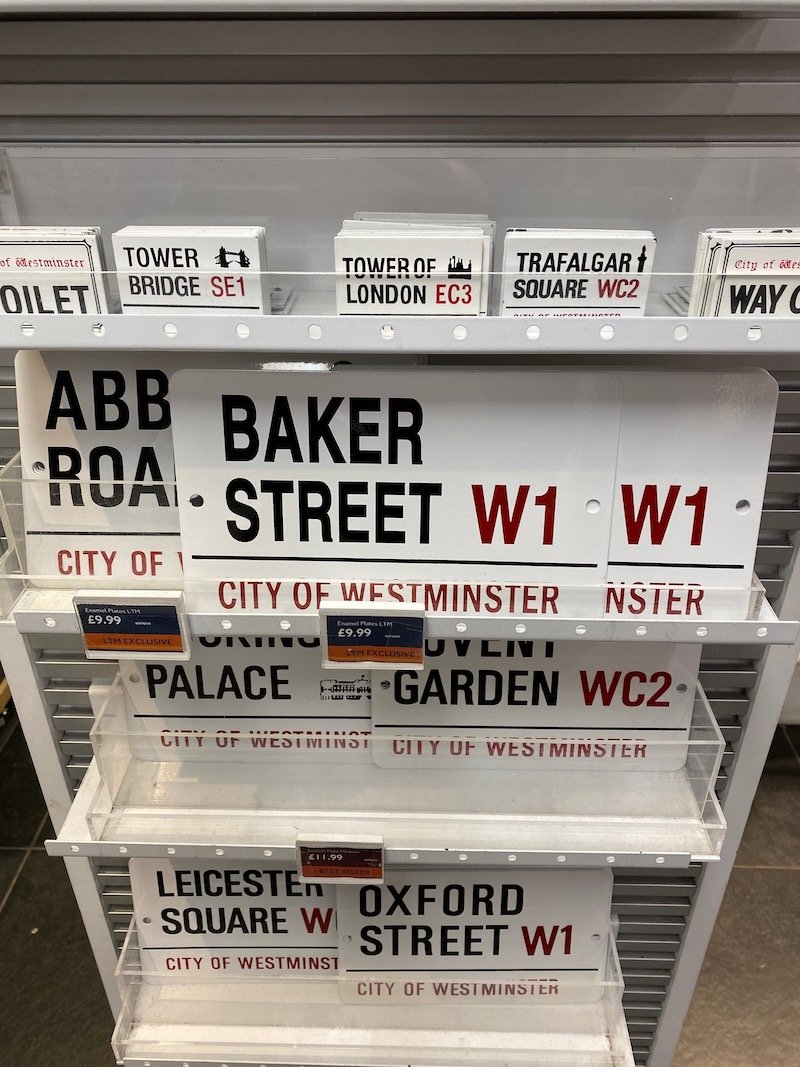 image - london transport museum covent garden shop street signs